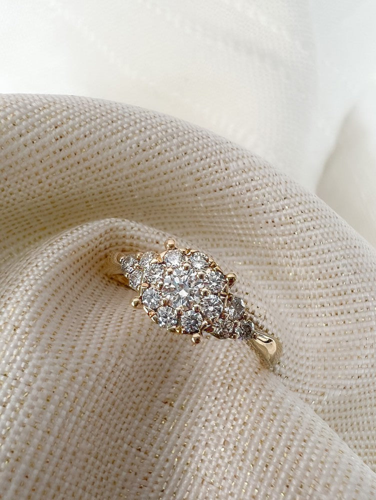 Olśniewający Pierścionek z Żółtego Złota z Diamentem – 14 Karat 0.56 crt.