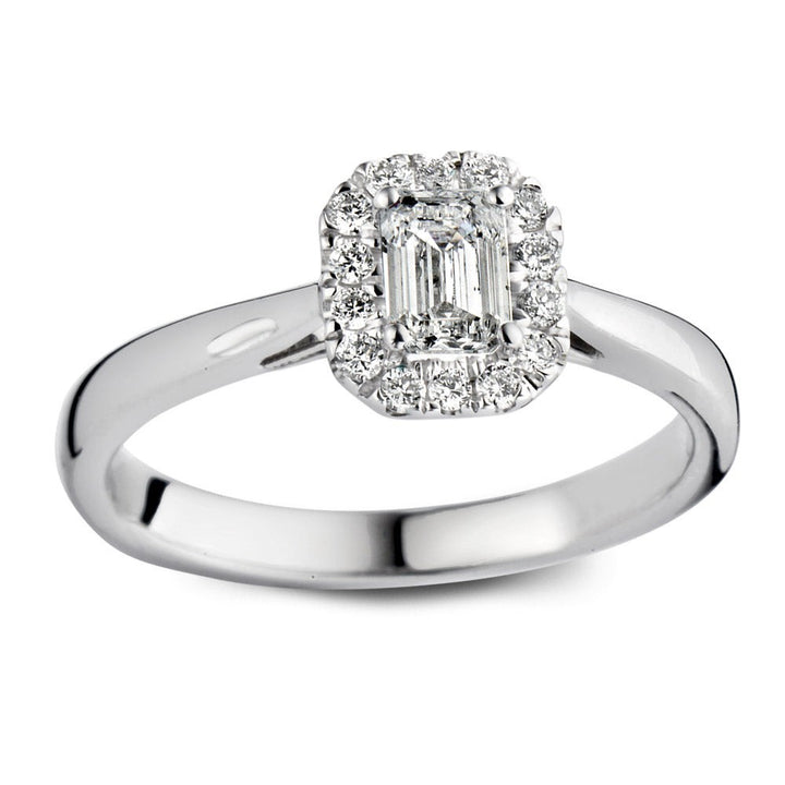 Ring Ivy 0,66 crt. witgoud