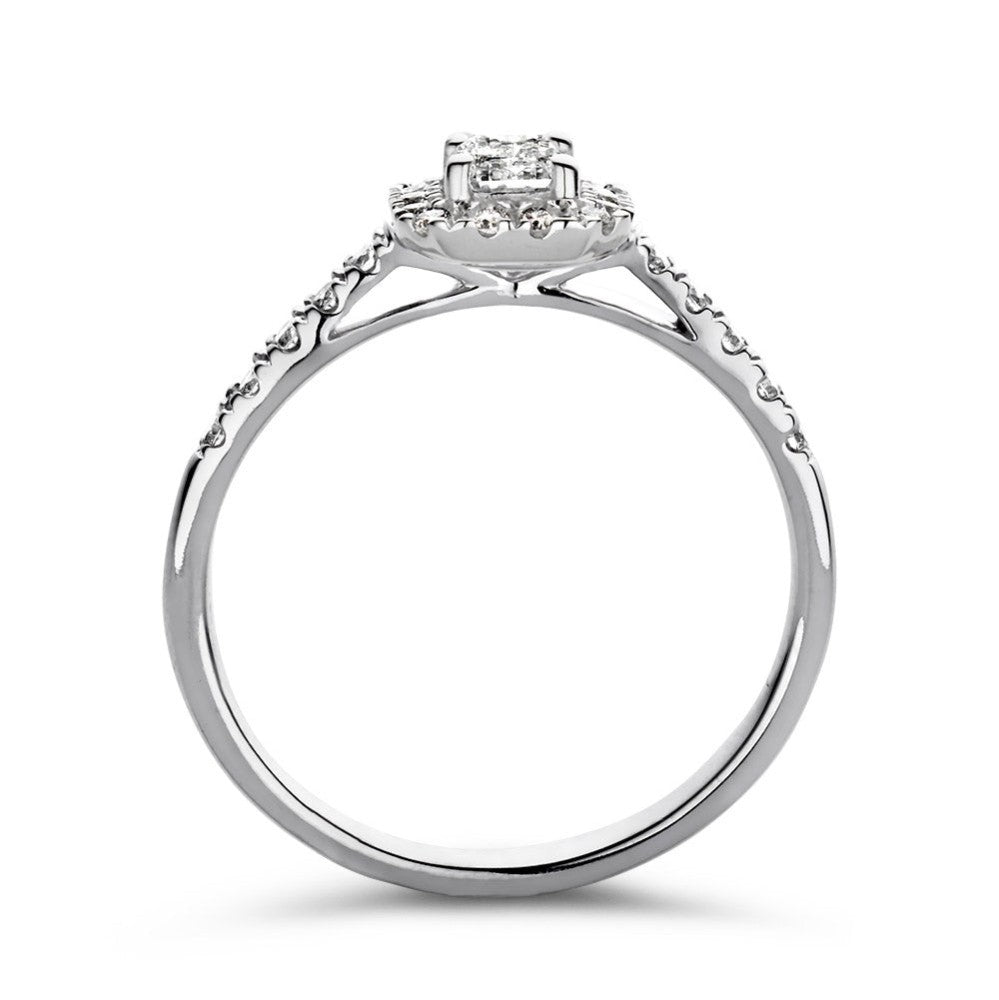 Pierścionek Ivy royal 0,50 crt. żółte złoto