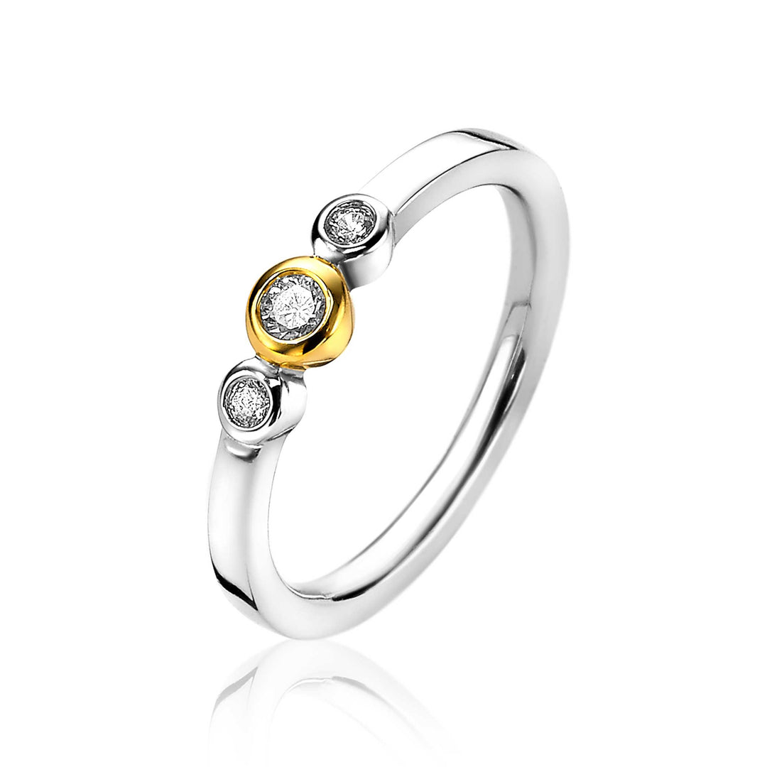 Zinzi Ring Gold Plated Zir1974