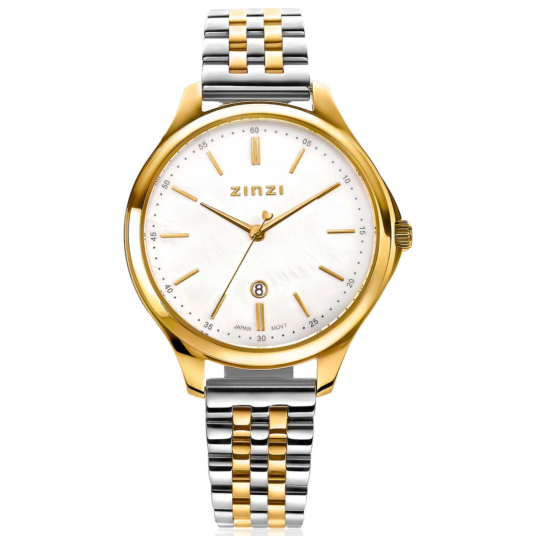 Zinzi Geelgoudkleurig Horloge Gold Plated Ziw1034