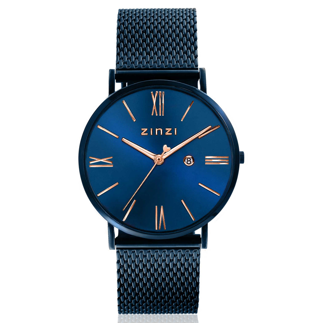 Zinzi Blauw Horloge Staal Ziw514 M