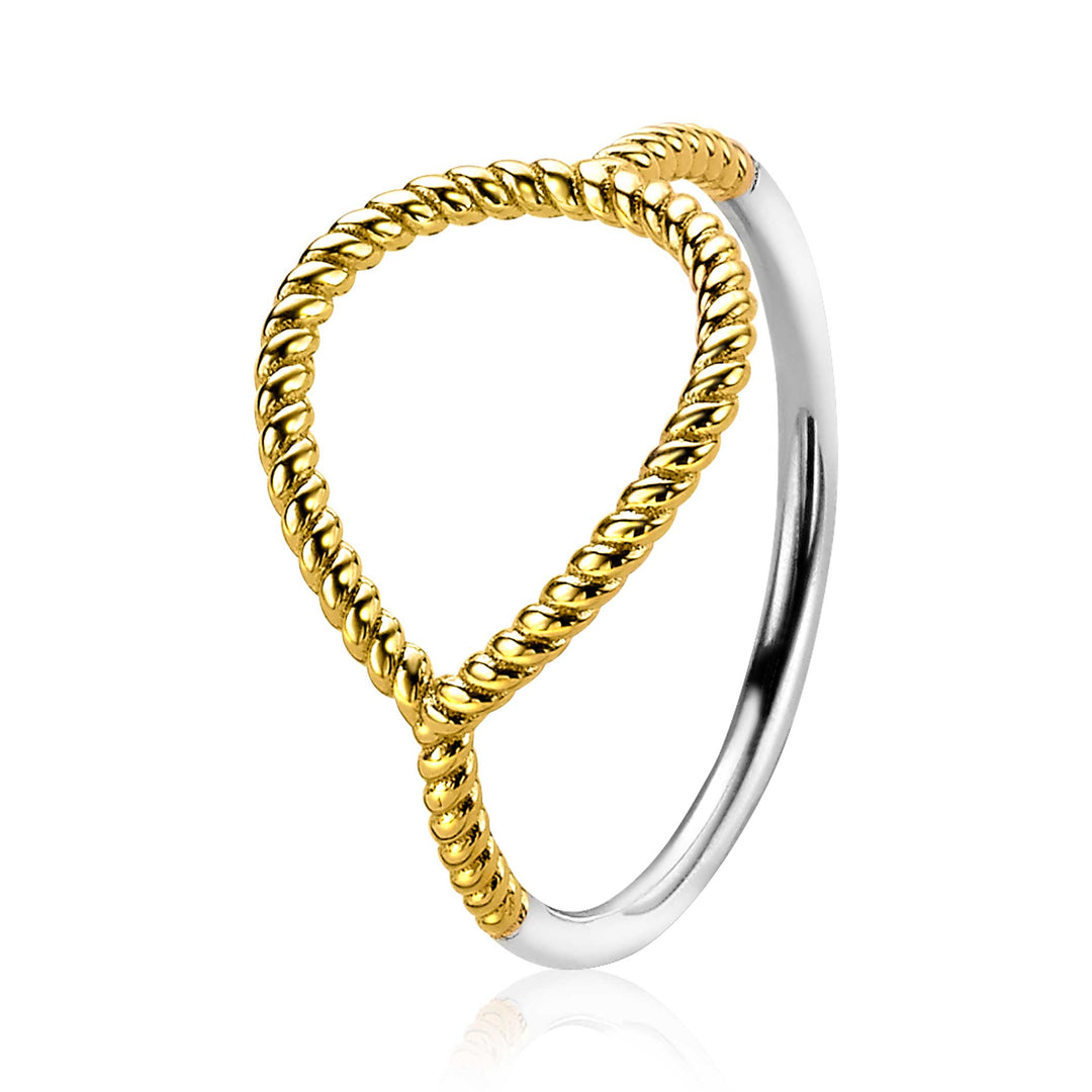 Zinzi Ring Gold Plated Zir2046 G