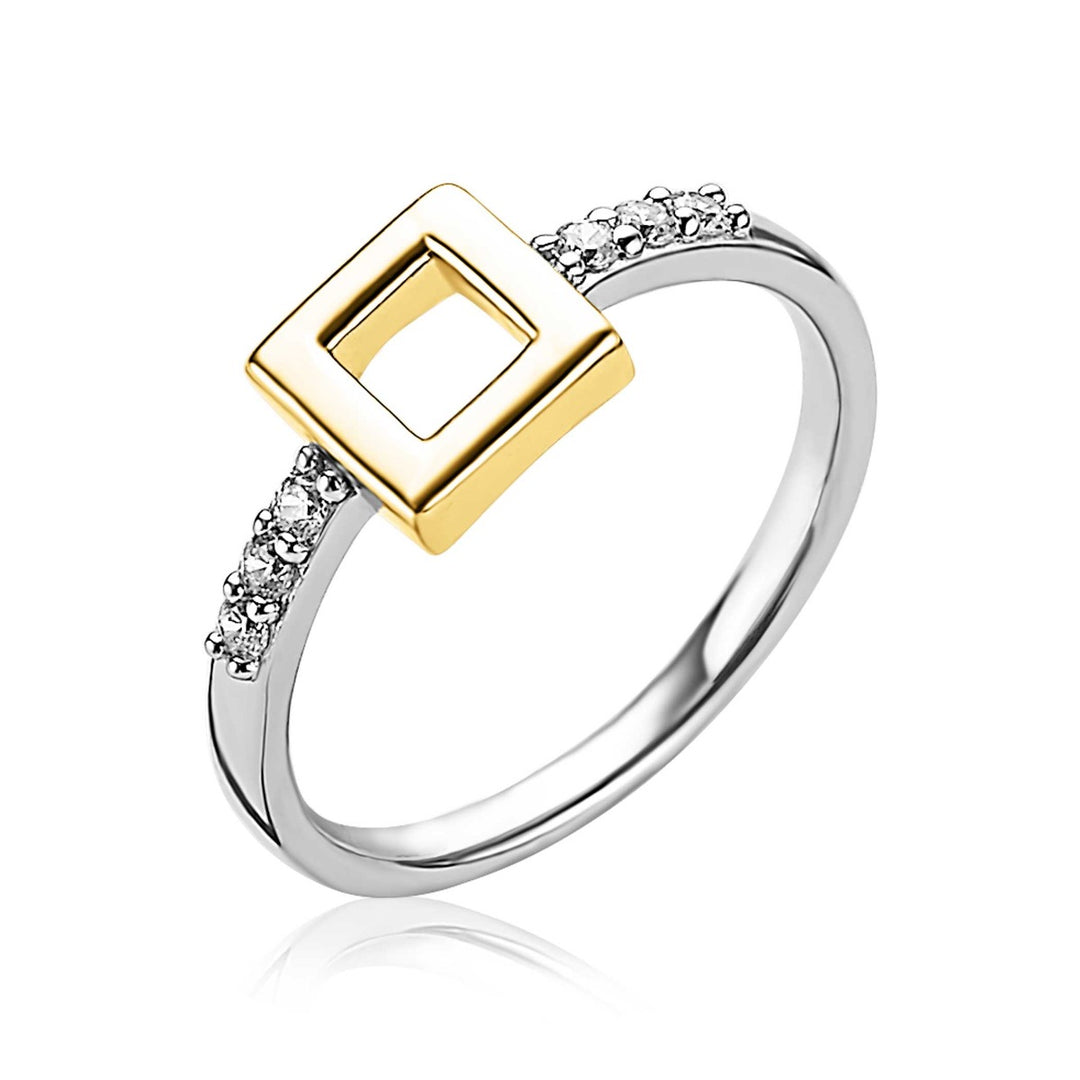 Zinzi Ring Gold Plated Zir1862 G