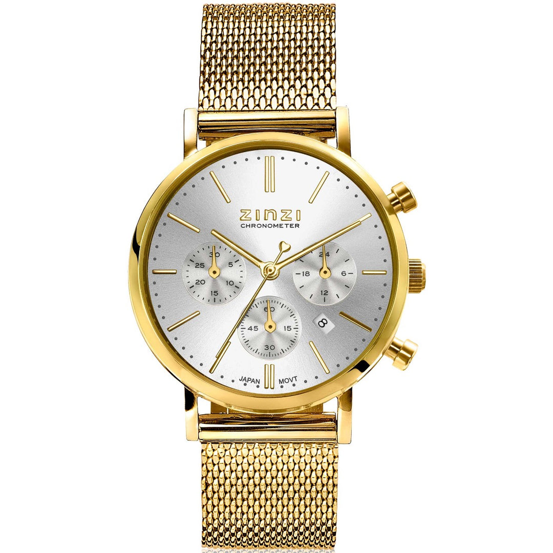 Zinzi Geelgoudkleurig Horloge Gold Plated Ziw1533